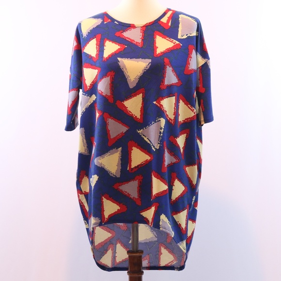 LuLaRoe Irma Triangle Printed High Low Tunic - Picture 1 of 6